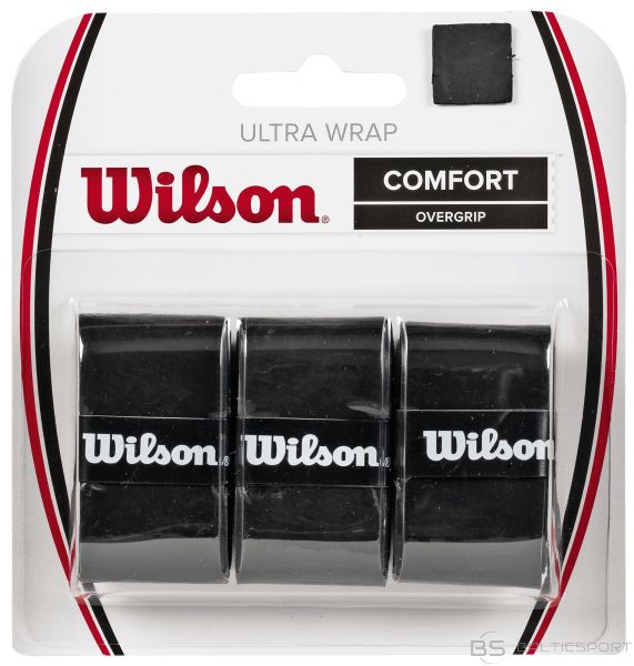 Wilson ULTRA WRAP OVERGRIP melns 3gb./iep.