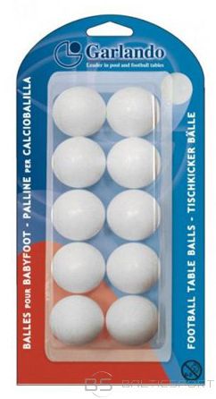Set of 10 standard white balls GARLANDO