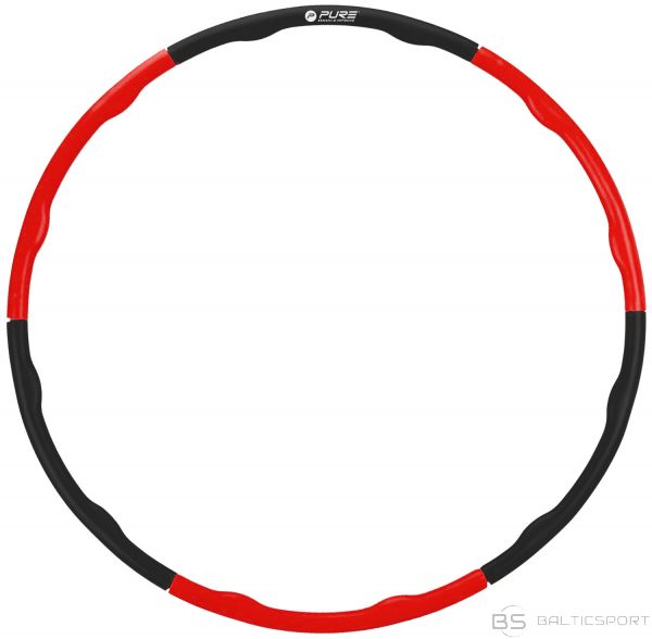 Pure2Improve Hula Hoop Black/Red, Foam, PP (Polypropylene)