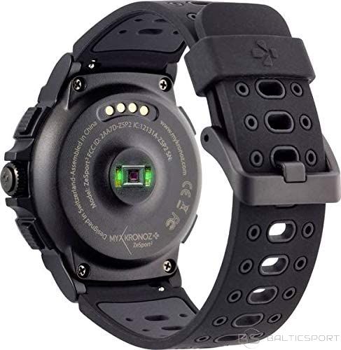 MyKronoz Zesport 2 460 mAh Smartwatch Touchscreen Bluetooth Heart rate monitor Black Grey GPS satellite