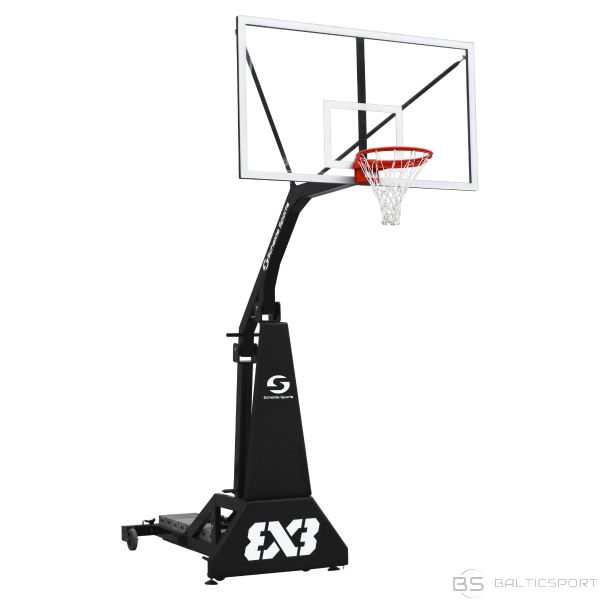 3x3 basketbola statīva sistēma strītbolam - 180x105cm