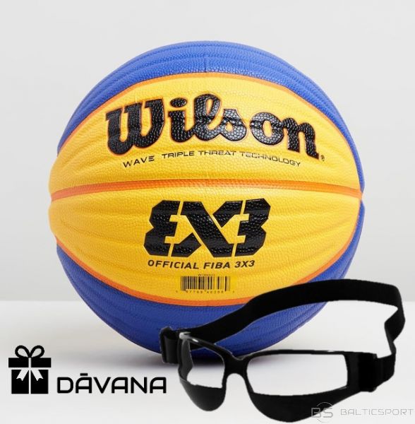 WILSON basketbola bumba FIBA 3X3 OFFICIAL GAME BALL 2020 + dribla brilles