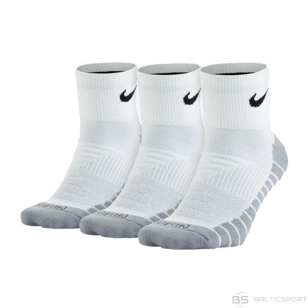 Nike Dry Cushion Quarter 3Pak M SX5549 100 socks 34 38