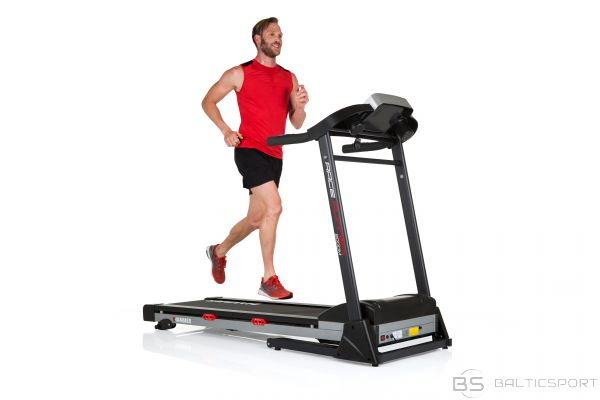 Hammer 2000M Race Runner Treadmill, 110 kg, 2 HP, Black/Silver/Red, LCD-Display