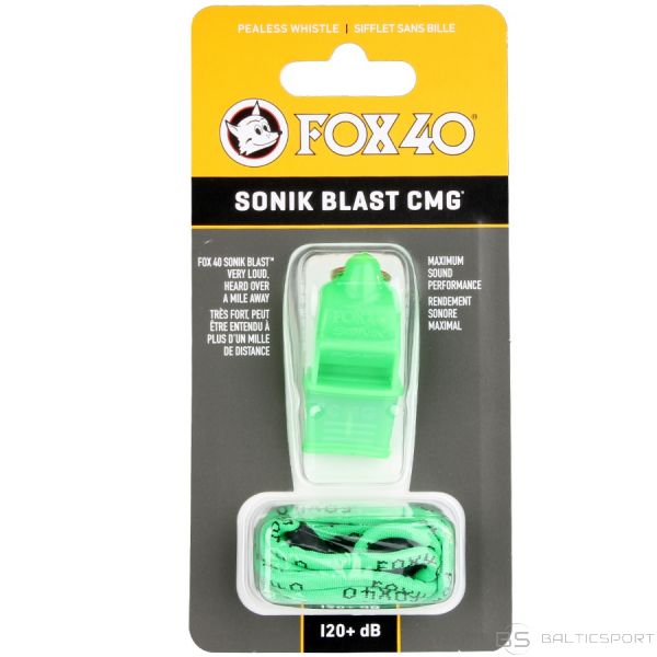 Svilpe Fox40 CMG Sonik Blast / 120 dB / Zaļa