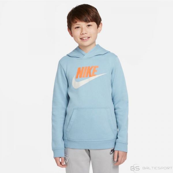 Nike Sportswear Club Fleece Jr CJ7861 494 sporta krekls (S (128-137cm))