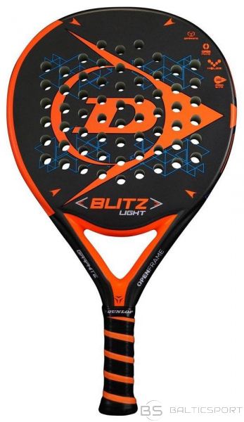 Padel tennis racket Dunlop BLITZ LIGHT 350-365g Oversize ULTRA-SOFT for advanced players black-orange