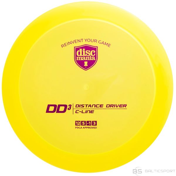 Discgolf DISCMANIA Distance Driver C-LINE DD3 Yellow 12/5/-1/3