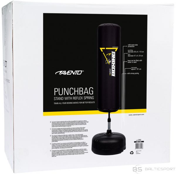 Schreuderssport Punchbag inflatable stand AVENTO 41BB 110x30x30cm Black/Yellow