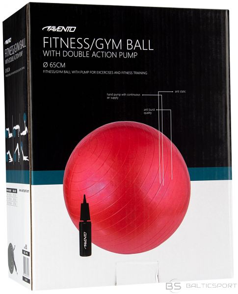 Vingrošanas Bumba / Gym Ball AVENTO 42OD 65cm +pomp Pink