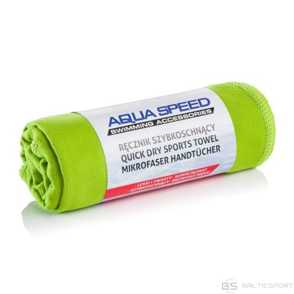 Aqua-speed Mikrošķiedras DRY FLAT dvielis / Zaļa / 100x50 cm