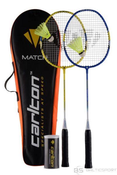 Badmintona rakete /Badminton set Carlton MATCH 100 2rackets+3shuttlecocks+bag