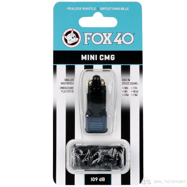 Fox40 Whistle Fox 40 CMG Mini Official / 109 dB / Melna