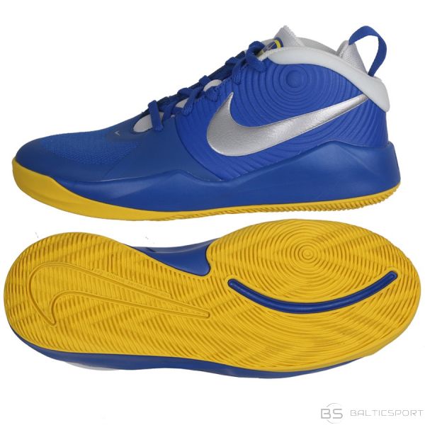 Basketbola apavi /Nike Team Hustle D 9 (GS) AQ4224 404/39 / Zila kurpes