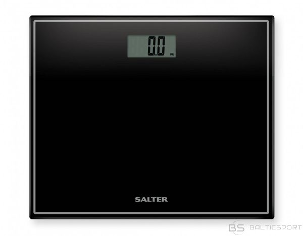 Salter 9207 BK3R Compact Glass Electronic Bathroom Scale - Black