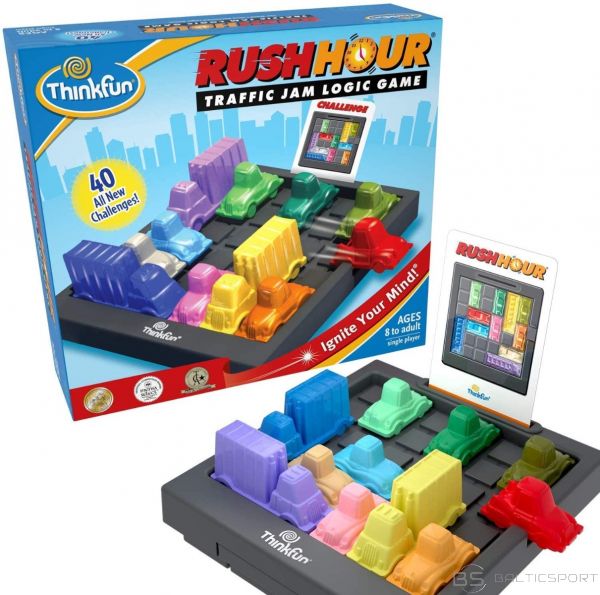 Rush Hour galda spēle - prāta mežģis, loģikas spēle , ThinkFUn