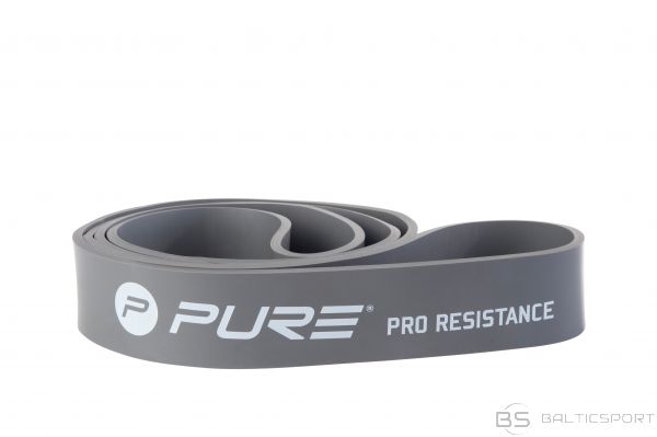 Cilpveida vingrošanas fitnesa gumija /Pure2Improve Pro Resistance Band Extra Heavy Grey, 100% Latex