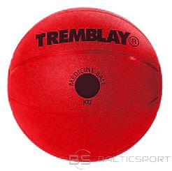 Medicīnas Pildbumba / TREMBLAY Medicine Ball 4kg D23cm Red for throwing