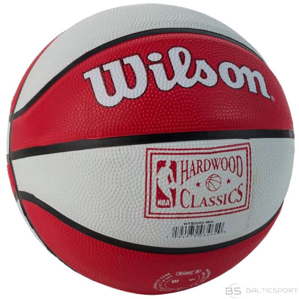 Wilson Basketbola komanda Retro Miami Heat Mini Ball Jr. WTB3200XBMIA (3)