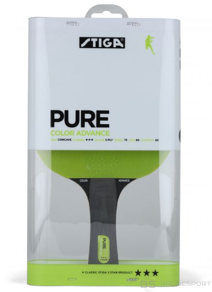 Stiga Pure, Green (concave)   3* galda tenisa rakete