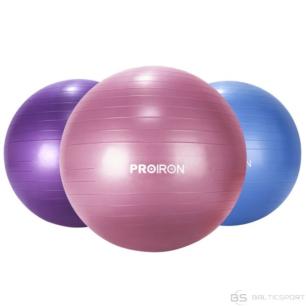 Vingrošanas / Jogas bumba / PROIRON Exercise Yoga Ball Balance Ball, Diameter: 65 cm, Thickness: 2 mm, Red, PVC