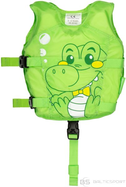 Swimming vest for children WAIMEA 52ZB GGZ 3-6 years 18-30 kg Green/Yellow/Black