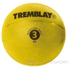 Medicīnas Pildbumba / TREMBLAY Medicine Ball 3kg D23cm Yellow for throwing