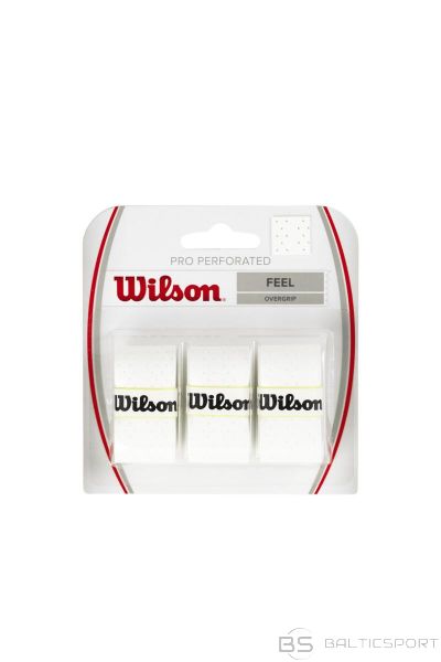 WILSON PRO OVERGRIP PERFORATED Balts 3gb./iep.