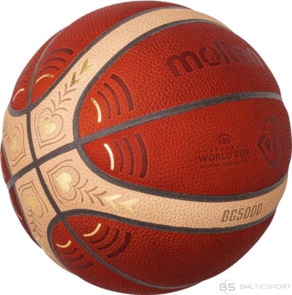 MOLTEN B7G5000-M3P Oficiālā FIBA Pasaules kausa 2023 Basketbola bumba (IR VEIKALĀ)