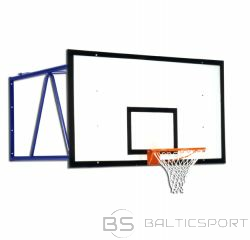 Pie sienas stiprināma basketbola konstrukcija