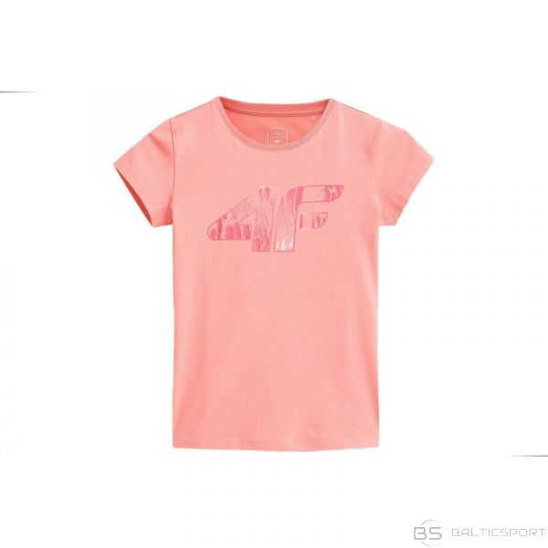 4F T-krekls Junior HJZ21-JTSD009A rozā (164)
