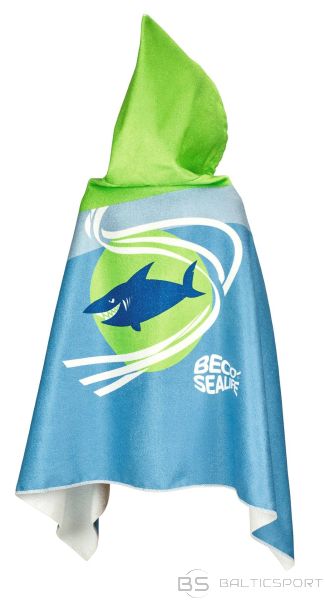Children's hooded towel BECO Sealife 6 bleu