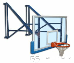 Pie sienas un jumta stiprināmas basketbola konstrukcija