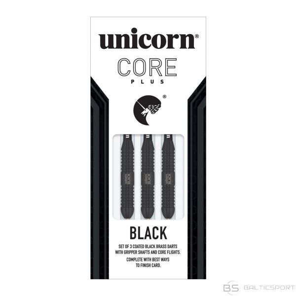 Darts Steeltip UNICORN Core Plus Win Black Brass 3x26g