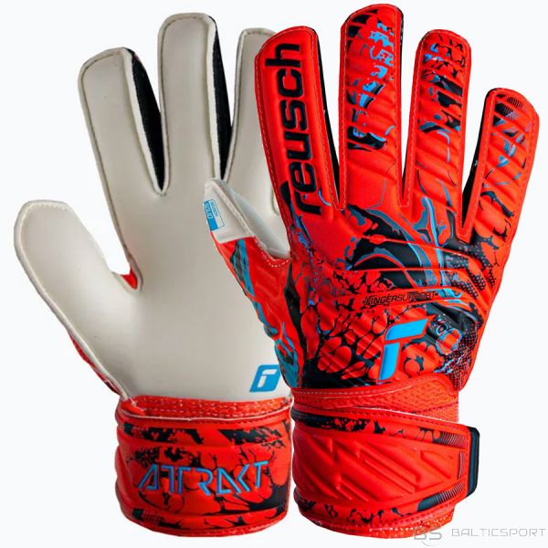 Reusch Attrakt Gloves Solid Finger Support Junior 53 72 510 3334 / sarkans / 8