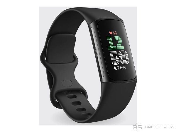Fitbit Charge 6 Smart Watches, Obsidian, Black Aluminum