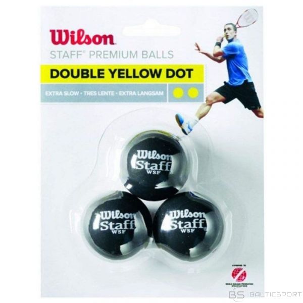 Wilson Staff Squash Yellow Dot Ball WRT618300 (viens izmērs)