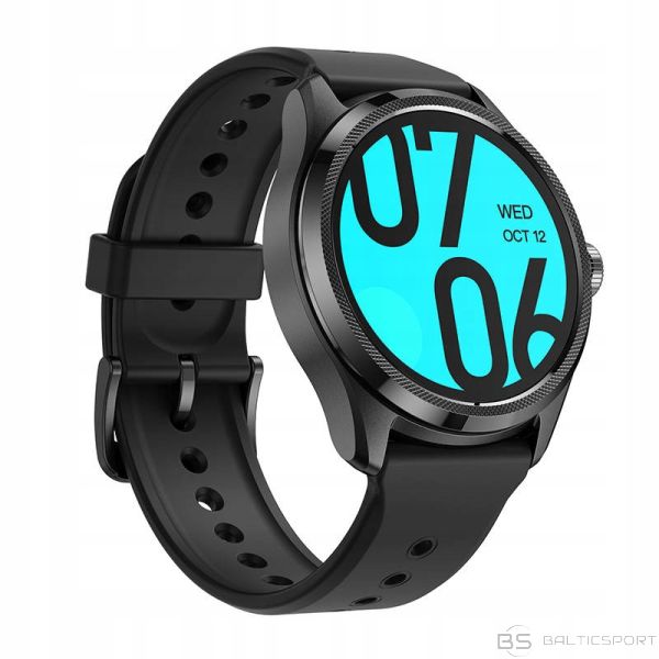 TicWatch Pro 5 GPS Obsidian Elite Edition 1.43'', Smart watch, NFC, GPS (satellite), OLED, Touchscreen, Heart rate monitor, Activity monitoring 24/7, Waterproof, Bluetooth, Wi-Fi, Black