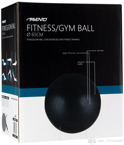 Gym Ball AVENTO 42OB 65cm Black