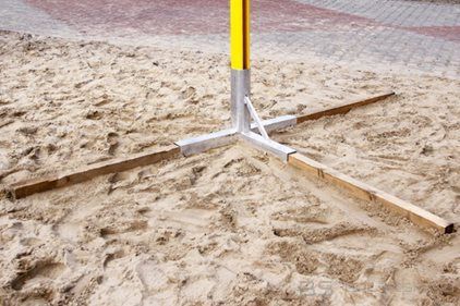 Pēda statīvs pludmales volejbola stabiem