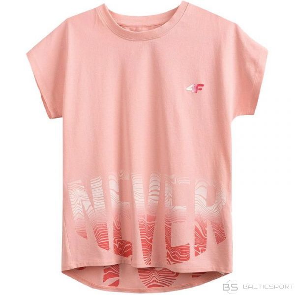 4F T-krekls Junior HJZ21-JTSD006A rozā (158)