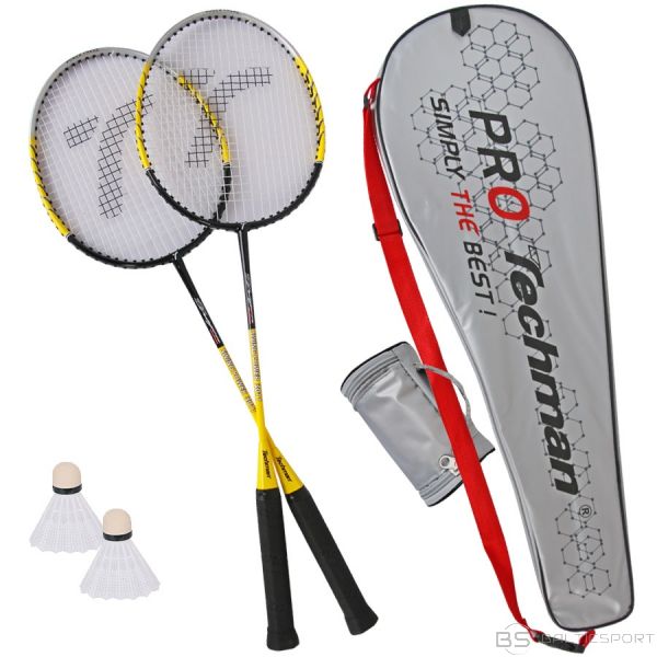 Badmintona rakete /Techman 3011S badmintona komplekts, 2 raketes, soma, volāni