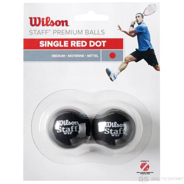 Wilson Staff Squash Red Dot Ball WRT617700 (viens izmērs)