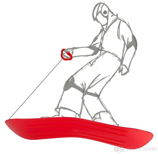 Schreuderssport Slideboard SLIDEBOARD with grip 70 x 20.5 cm red