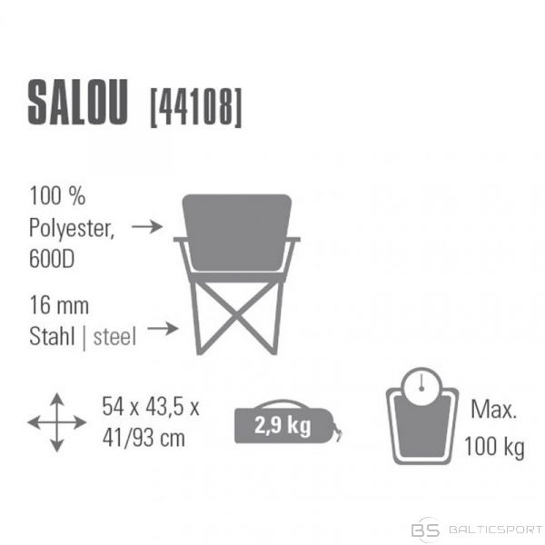 BS Saliekamais krēsls High Peak Salou 44108 (N/A)