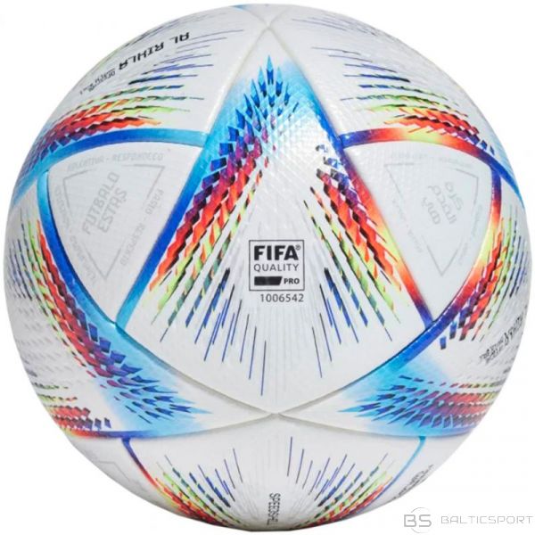 Futbola bumba /Adidas Futbol bumba Al Rihla Pro balts, zils un oranžs H57783 (5)