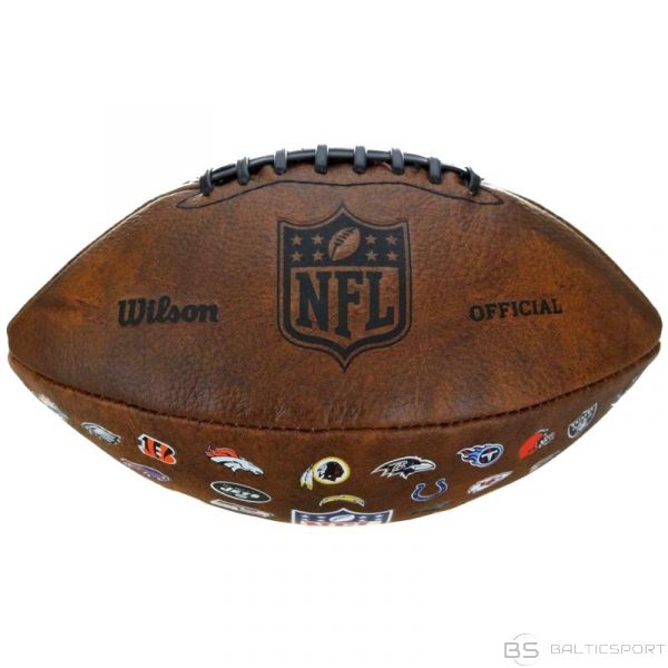 Wilson NFL Oficiālā Throwback 32 komandas logotipa bumba WTF1758XBNF32 (9)