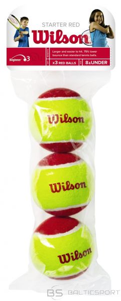 WILSON STARTER RED BALLS  ( 3 gb. )