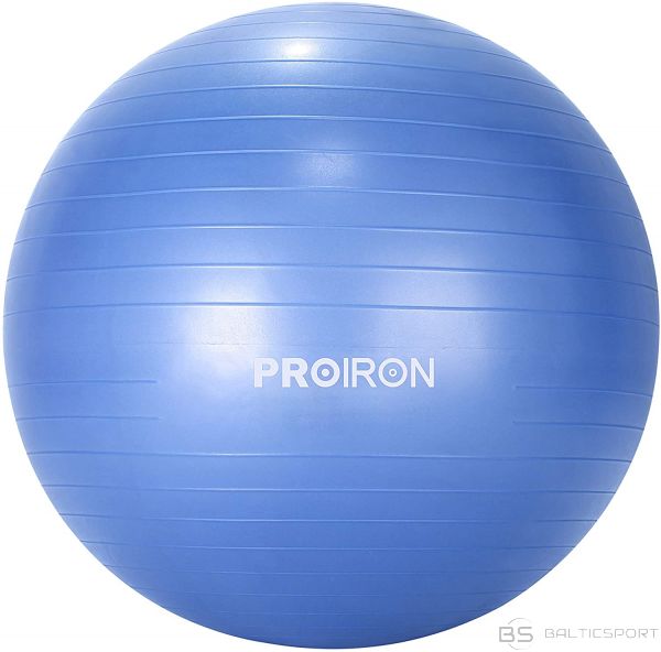 Vingrošanas / Jogas bumba / PROIRON Exercise Yoga Ball Balance Ball, Diameter: 55 cm, Thickness: 2 mm, Blue, PVC
