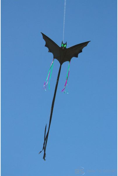 HQ Invento Bat Black L vienas auklas gaisa pūķis (100040)